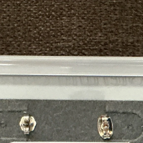 Genuine Jade Sterling Silver Earrings - Picture 5 of 5